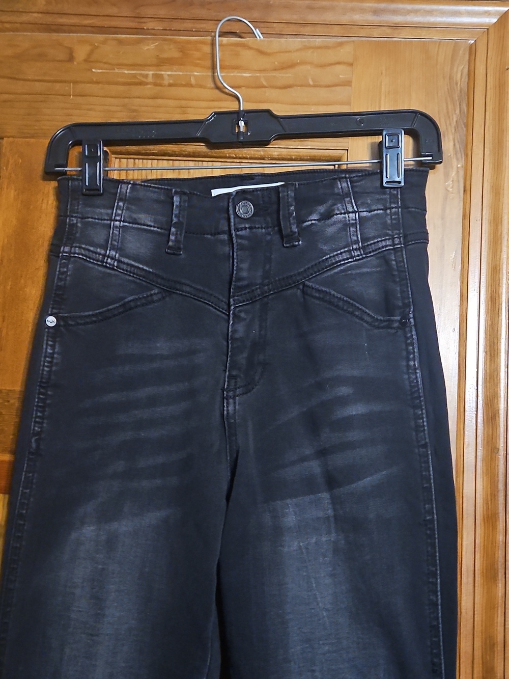 Kancan High-Rise Black Flared Denim Jeans - Picture 5 of 11
